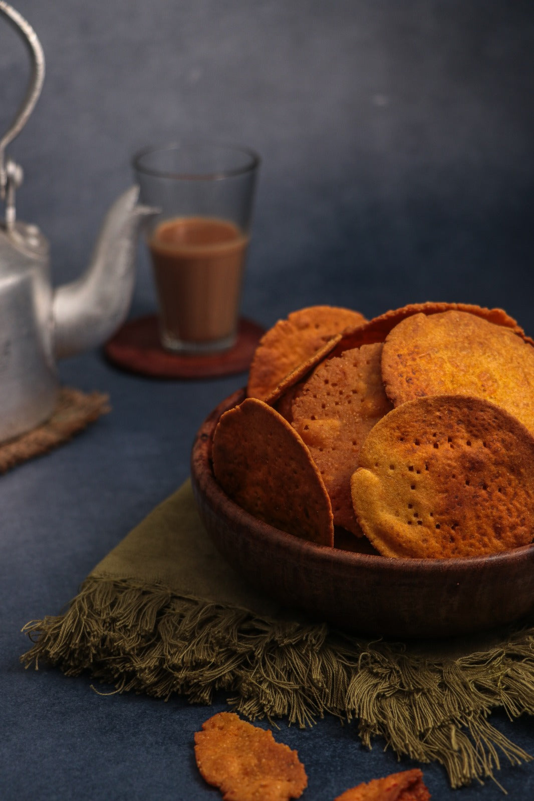 Bhakarwadi Crackers Fried